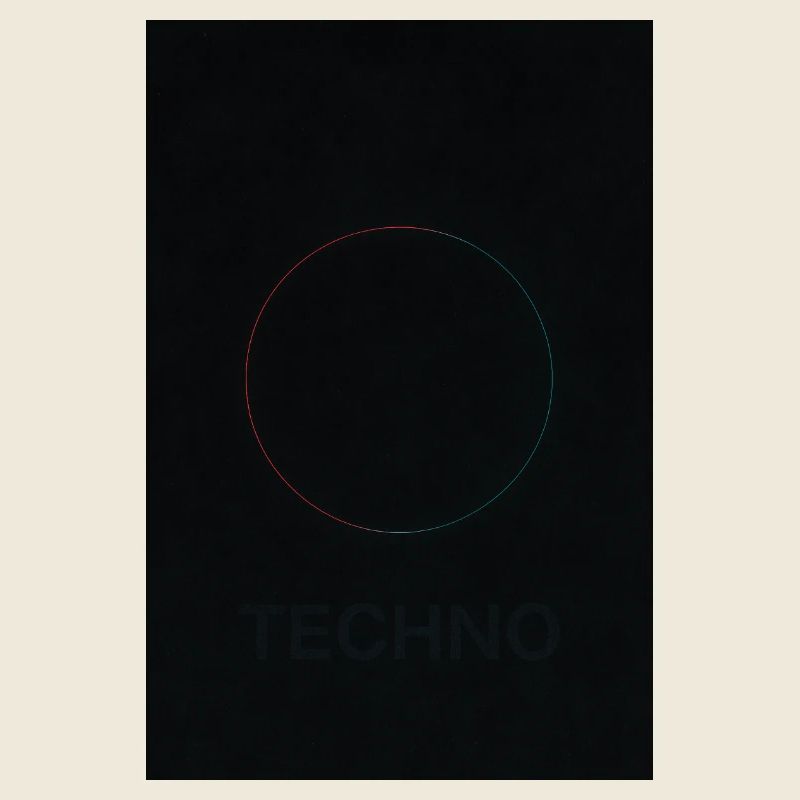 Techno in neon light