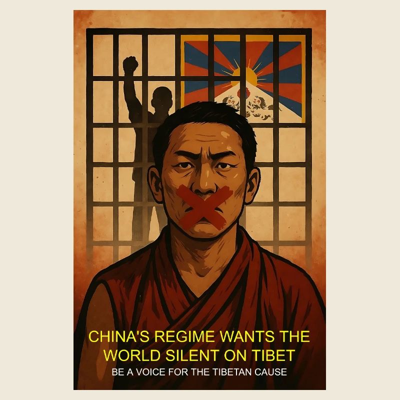Tibet Justice Protest Artwork