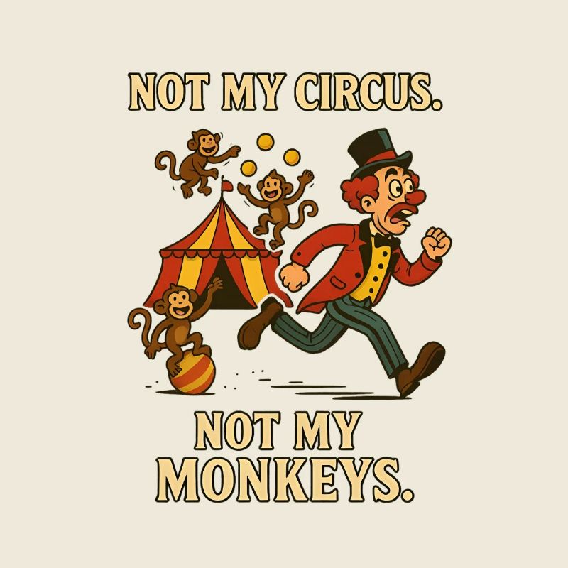 Pas mon cirque. Pas mes singes.