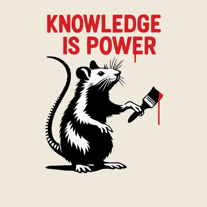 Knowledge is Power – Rat Art