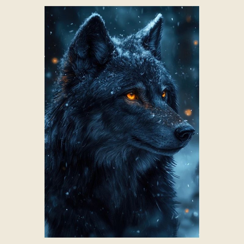 Illustration eines Wolfes