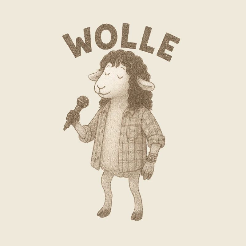 Wool Sheep with Microphone