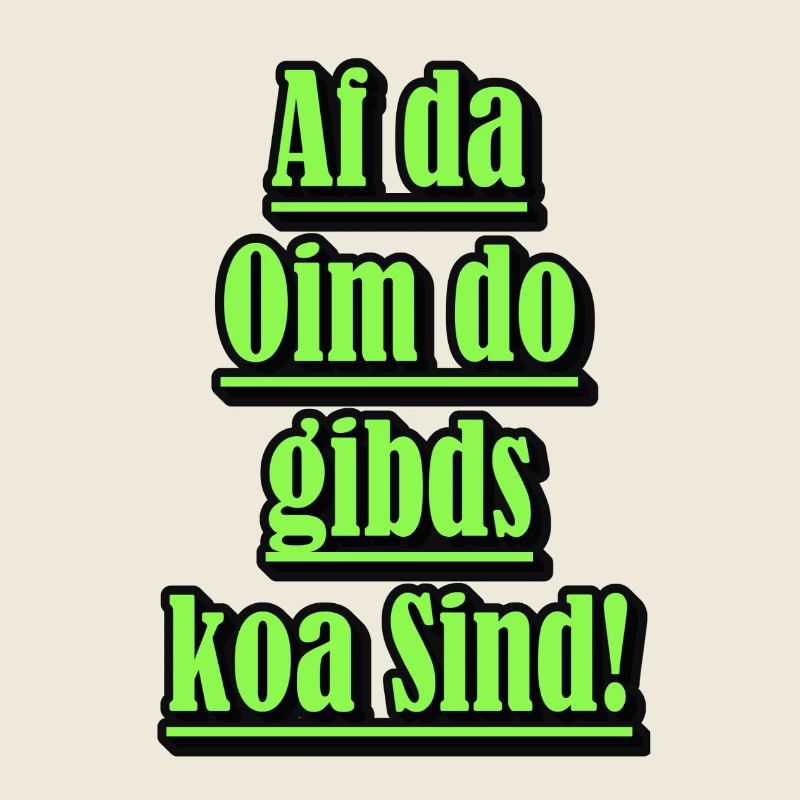 Neon Dialect Saying Green