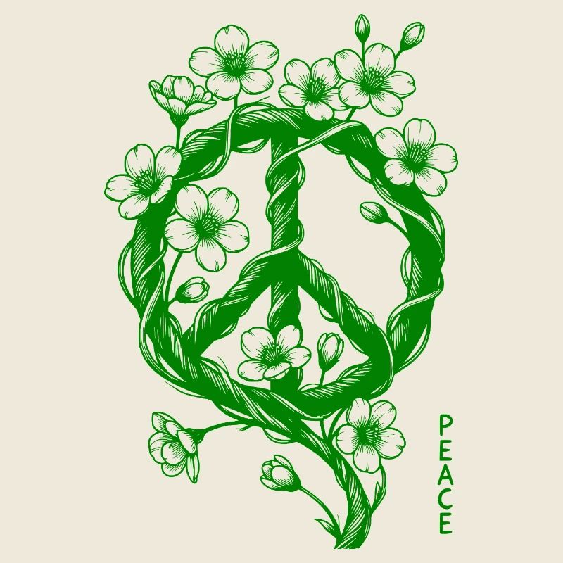 Blossom Peace Symbol