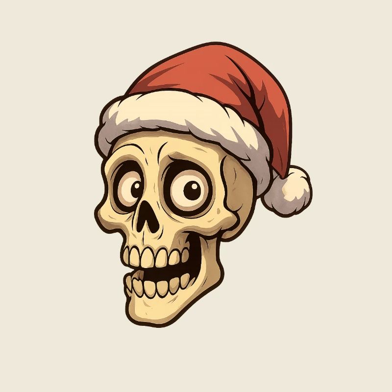 Weihnachtsmann-Weihnachtsschädel
