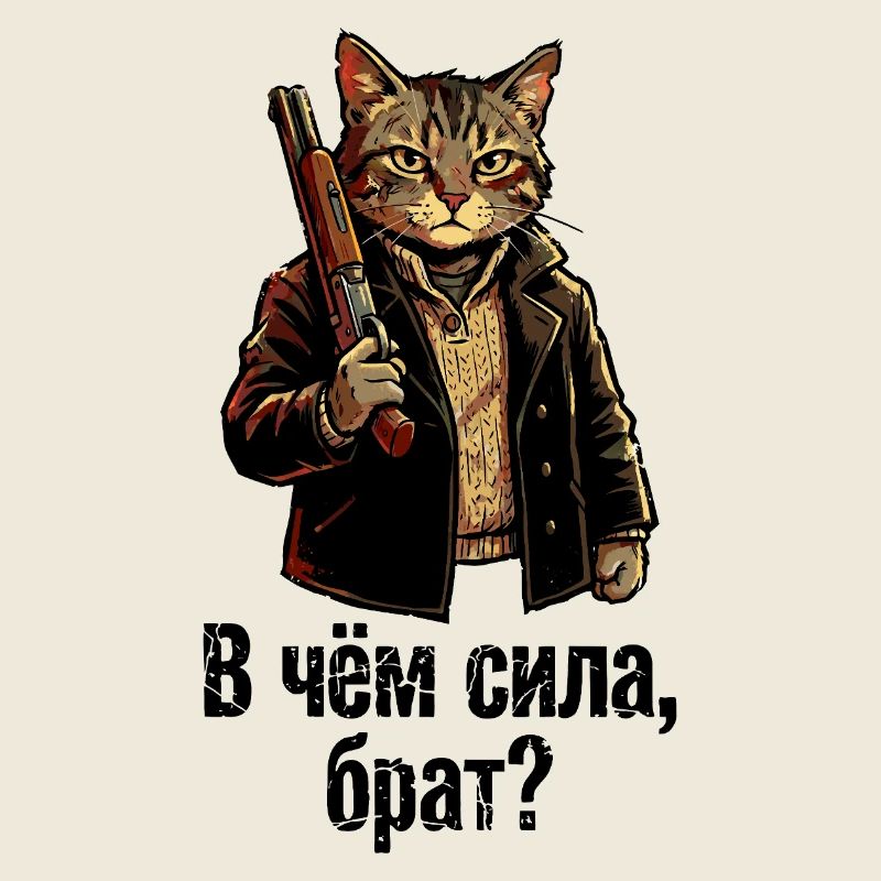 « В чём сила, брат ? » de Russian Cartoon Cat