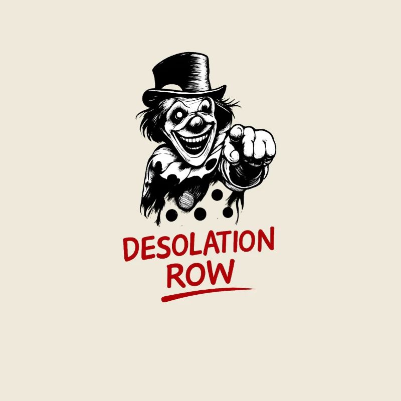 Desolate Clown Noir Artwork