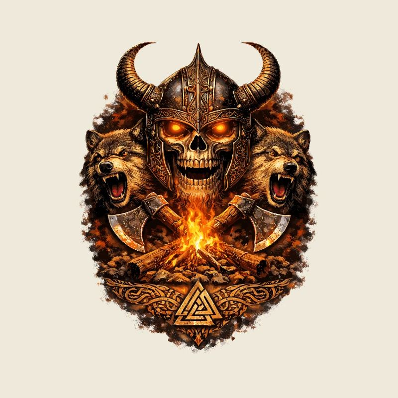 Vikingenschädel Feuerkampf