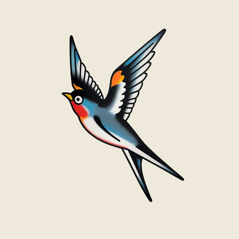 Classic Tattoo Swallow