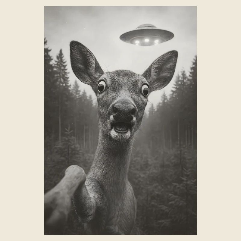 Wenn ein Reh ein Ufo sieht