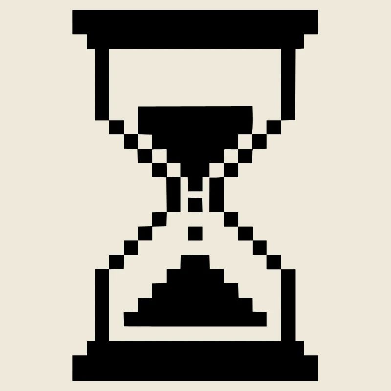 Pixel Sanduhr Ladesymbol