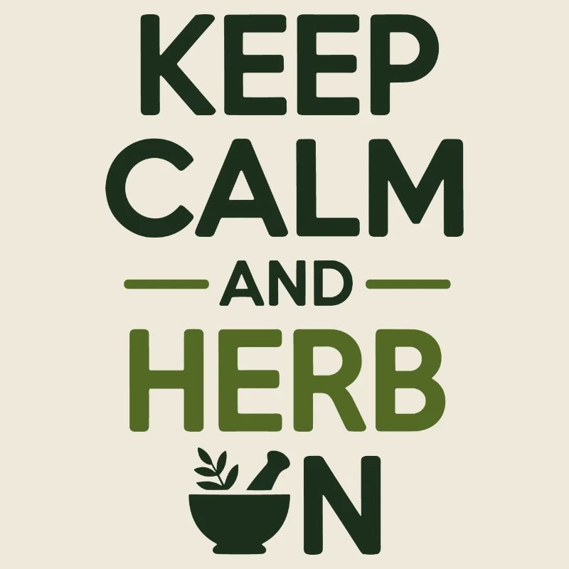 Naturopath Keep Calm And Herb On Professional 