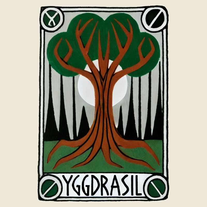 Yggdrasil-Runenbaum-Emblem