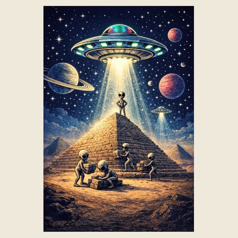 OVNI de la pyramide extraterrestre