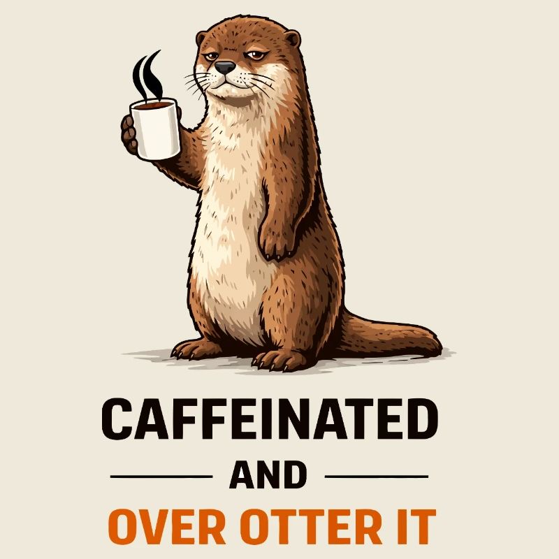 Caffeinated Otter Tee