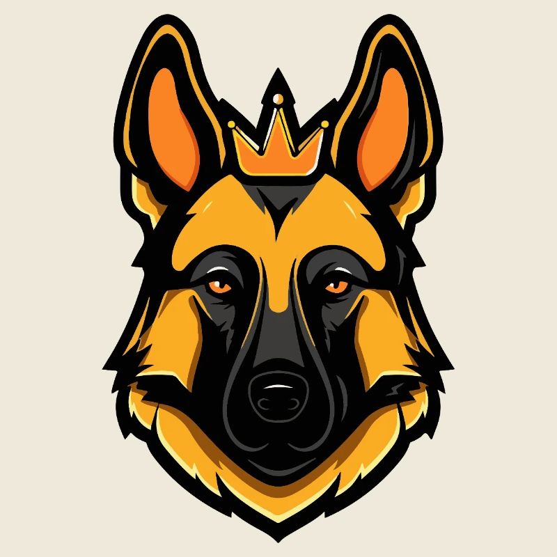 Schäferhund Hund Krone