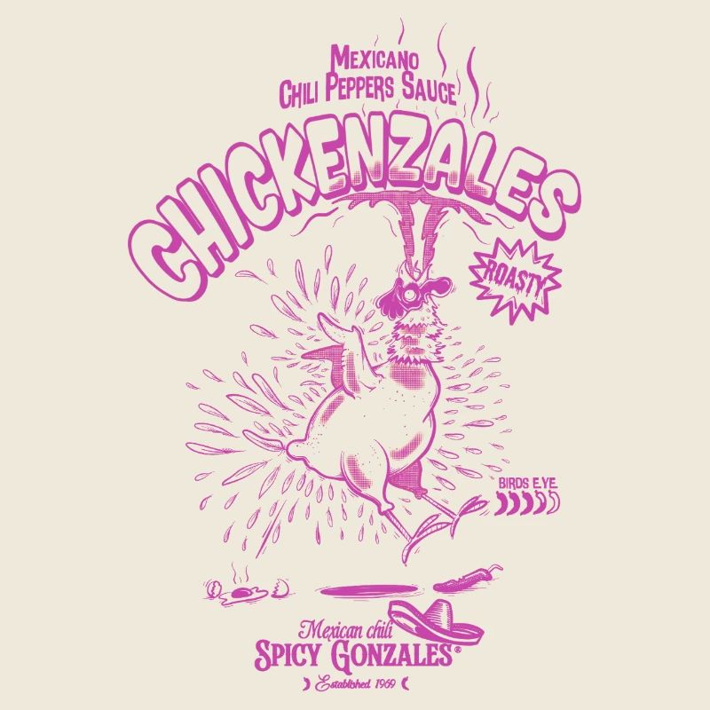 Poulet Pimenté Retro Violet