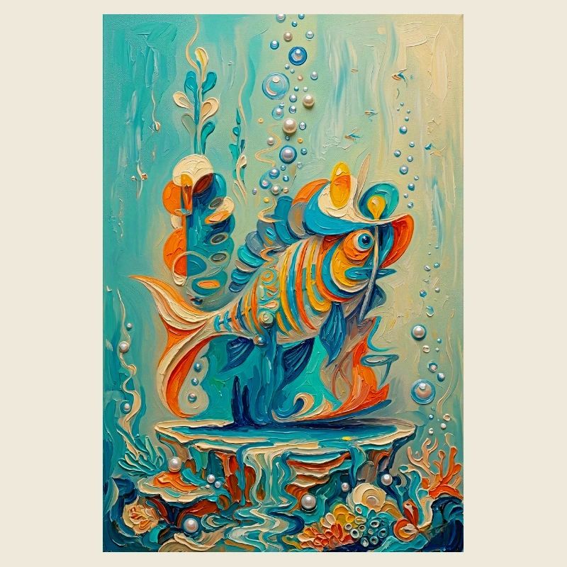 Koi-Unterwasser-farbenfrohe Kunstwerke