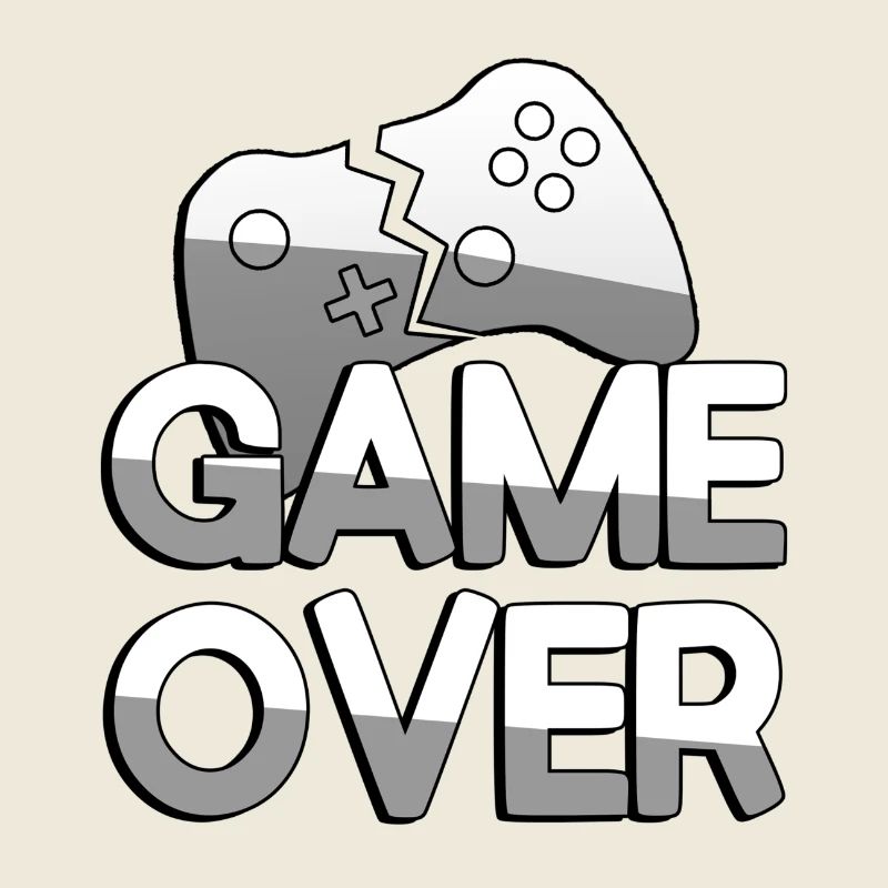 GAME OVER + Controller - Gaming