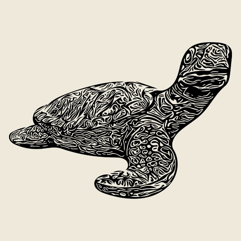 Tortue vintage élégante