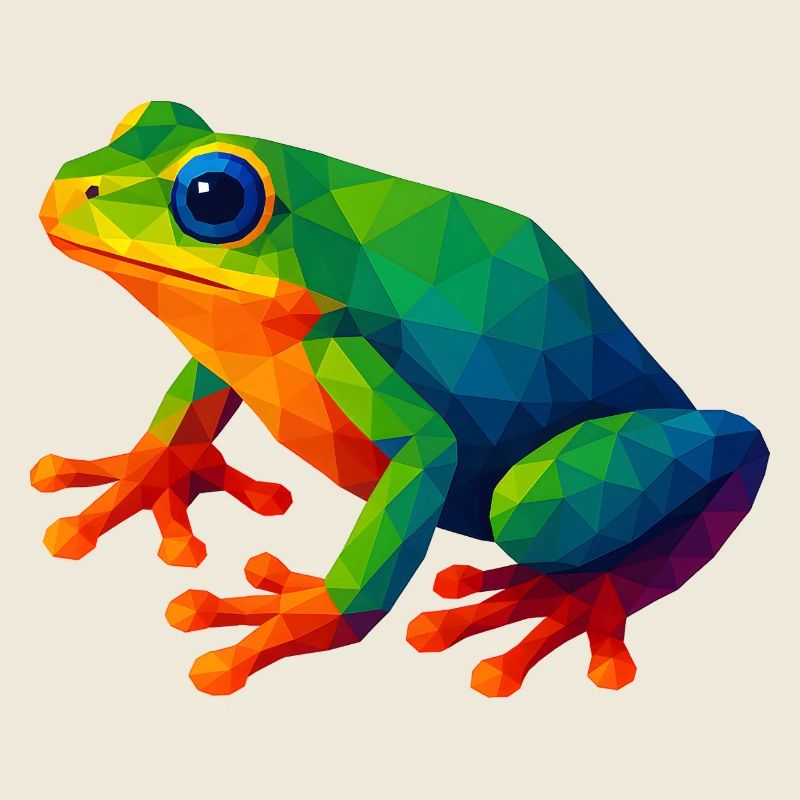 WPAP Style Animals - Tree Frog