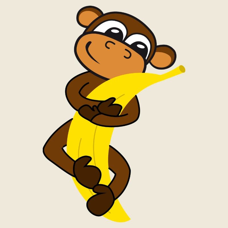 Monkey with banana