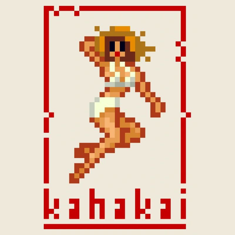 pixel pinup beach