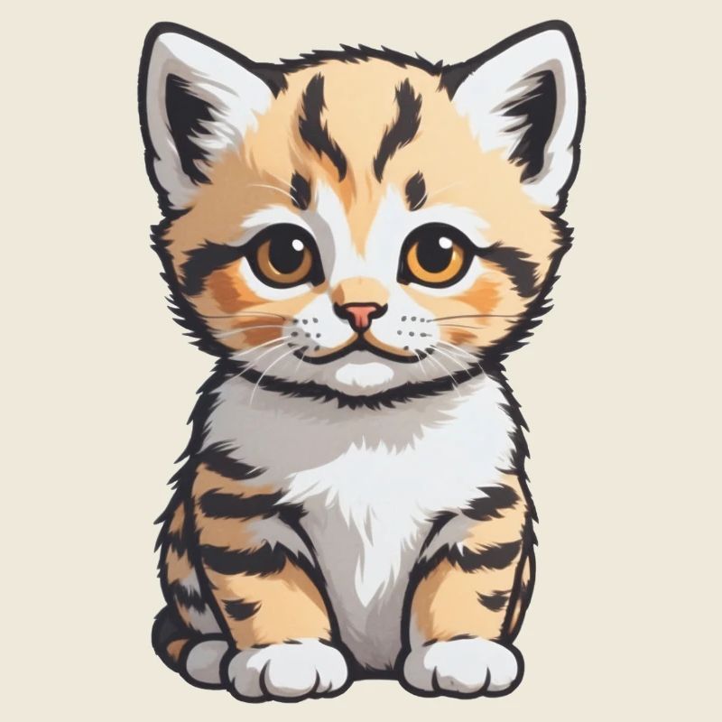 Chat mignon - Conception de chat de compagnie