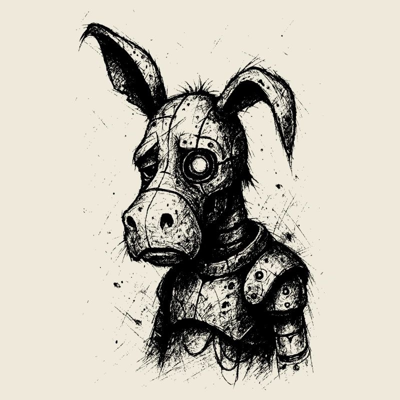 Sad donkey