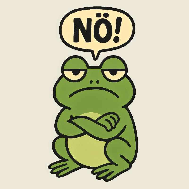 Déclaration, non, grenouille, tout simplement non