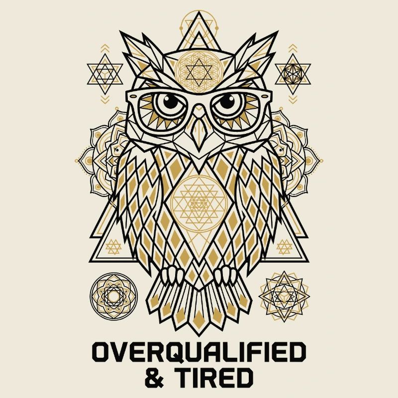 Overqualified Eule Mandala