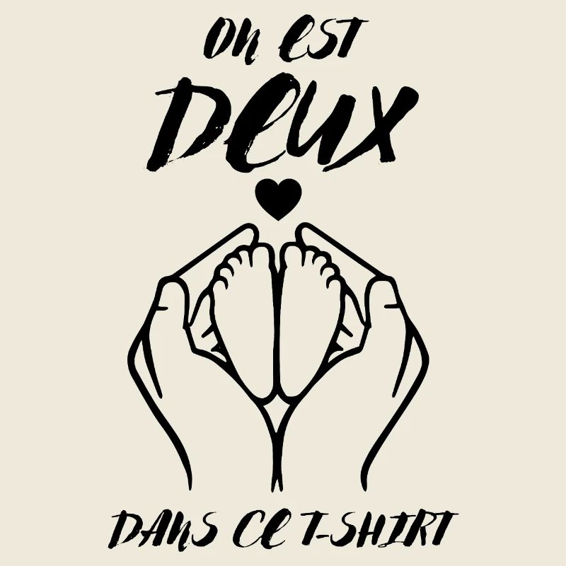 Annonce De Grossesse on Est Deux dans Ce Tee