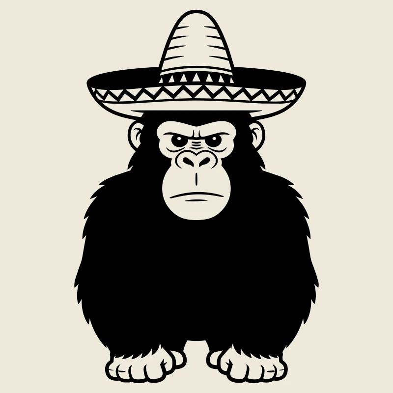 gorilla sombrero