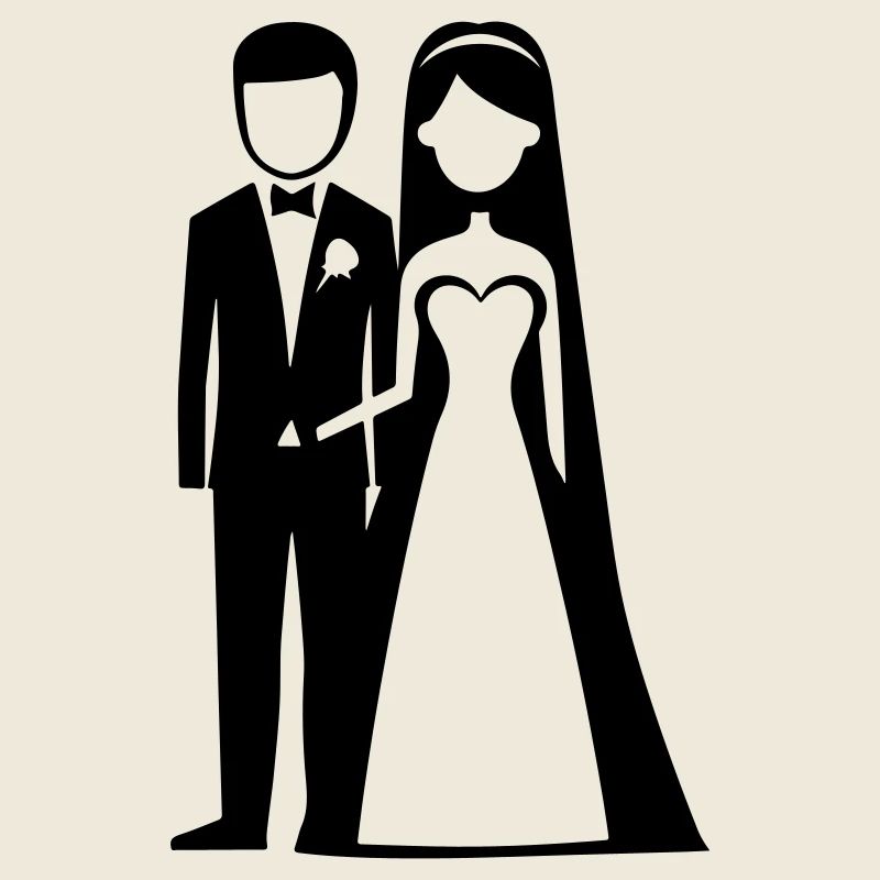 Bride and groom bride