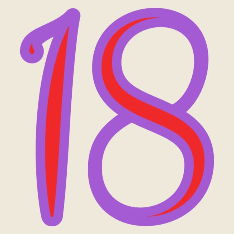 18. 18 ANS. 18e ANNIVERSAIRE. ANNIVERSAIRE 18 ANS.
