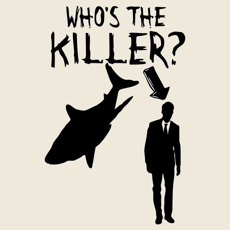 Human vs Shark (Mensch vs Hai) Tierschutz Geschenk
