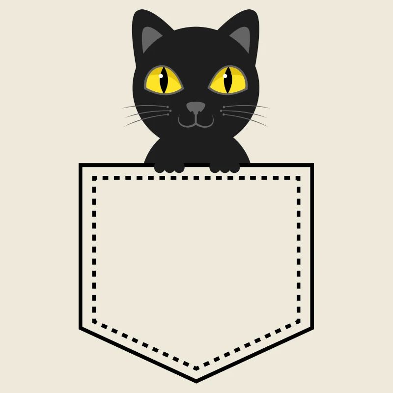 Pocket animal black cat