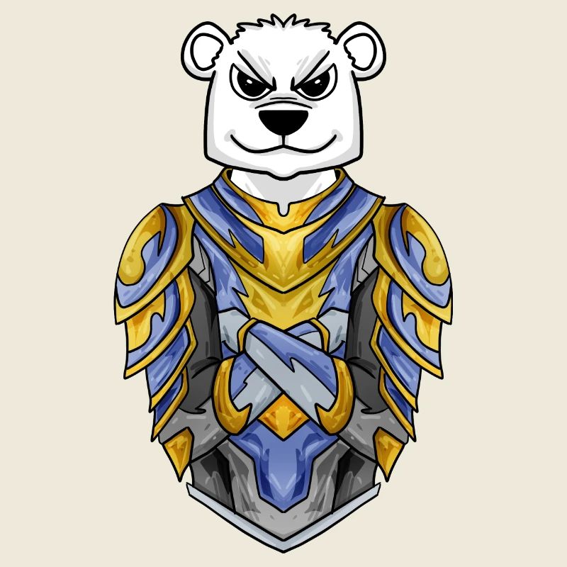 Knight Polar Bear cool Bear Polar Bear