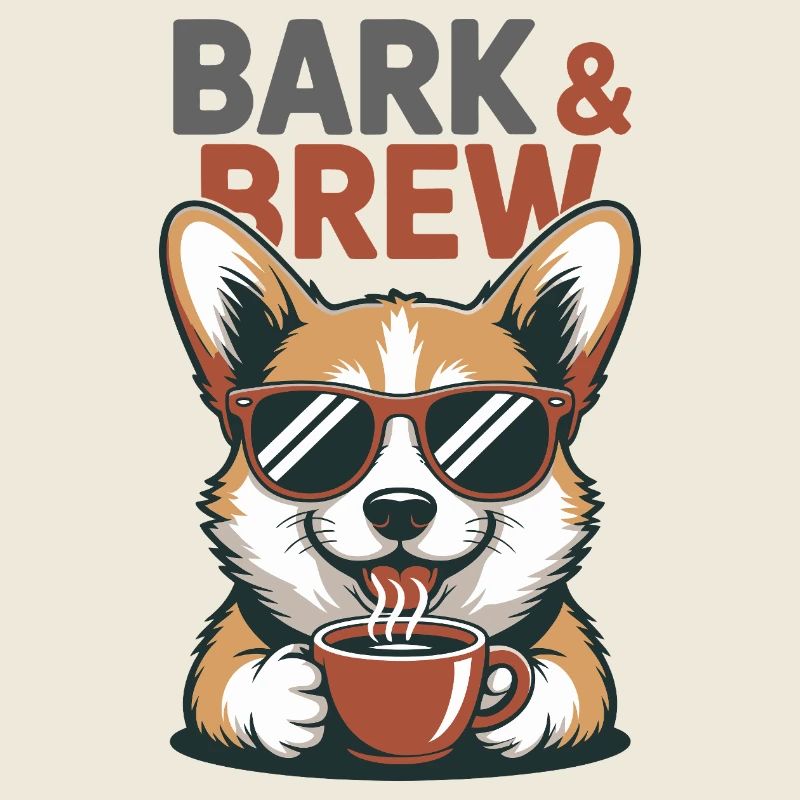 Chien du Bark And Brew Coffee