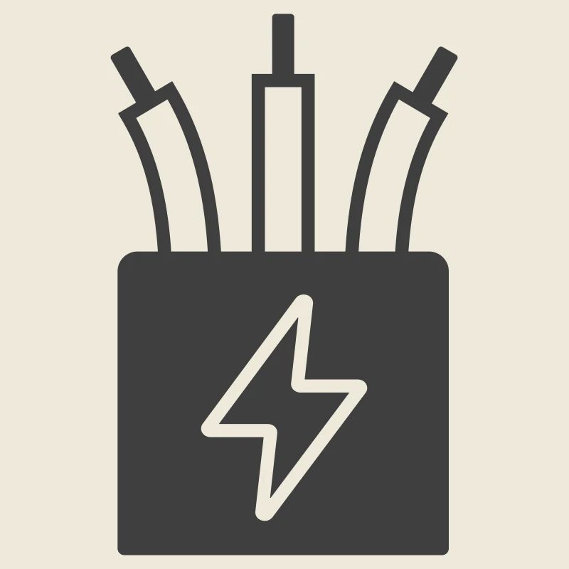 Electric Cable Power Icon Logo