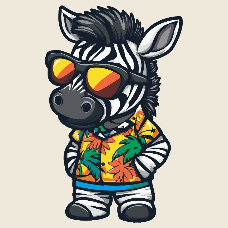 Zebra Comic Urlaub