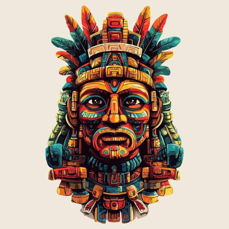 Masque de plume aztèque