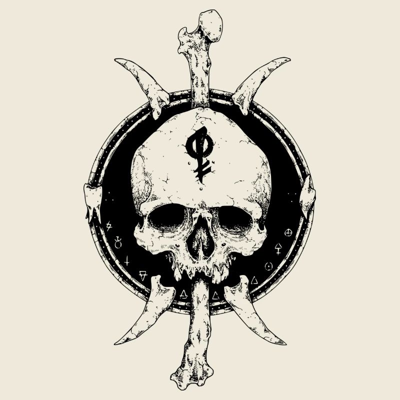 Crâne tatouage classique