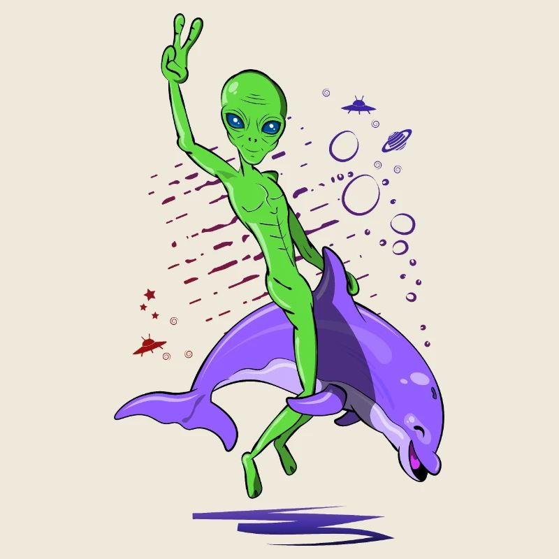 Alien attack with dolphin