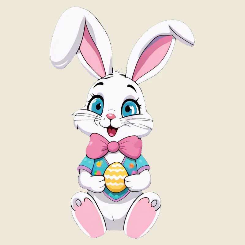 Easter bunny with Easter eggs