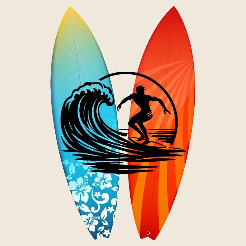 Surfer Surfboard