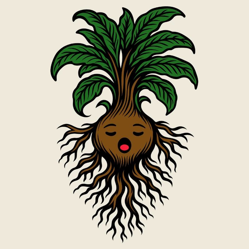 Mystic Mandrake Root Witch Halloween Art