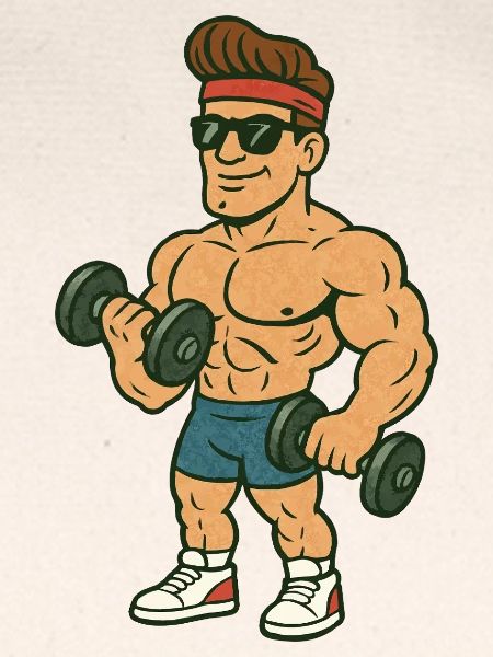 Bodybuilder Comic