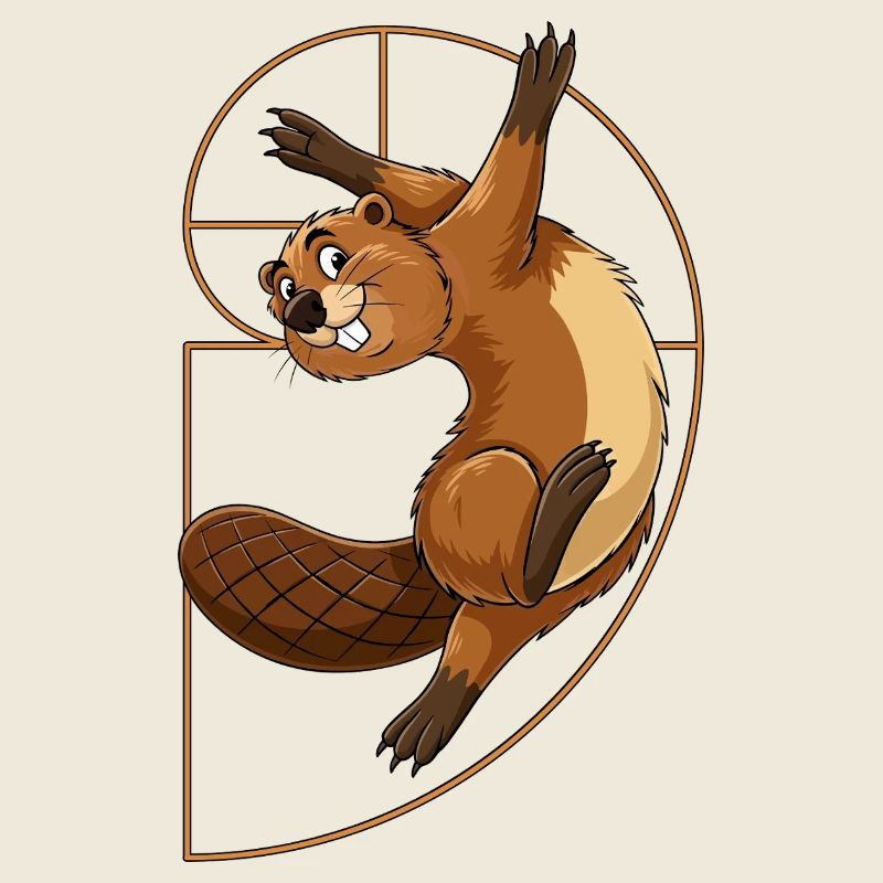 Fibonacci Beaver Spiral