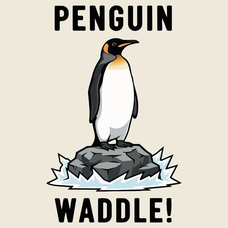King Penguin Antarctica Waddle Penguin Black